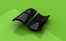 black microsoft microsoft windows logos 1440x900 wallpaper 